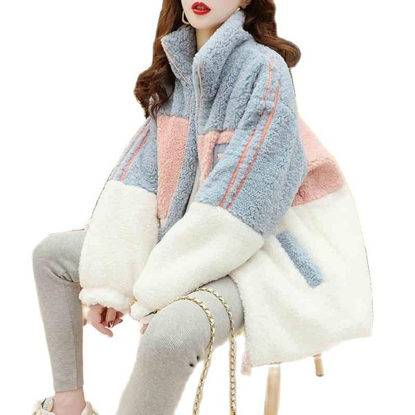women's wool & blends thick quilted fried street jacket female korean loose 2021 autumn winter lamb cardigan coats for women outerwear, Black
women's wool & blends thick quilted fried street jacket female korean loose 2021 autumn winter lamb cardigan coats for women outerwear, Black