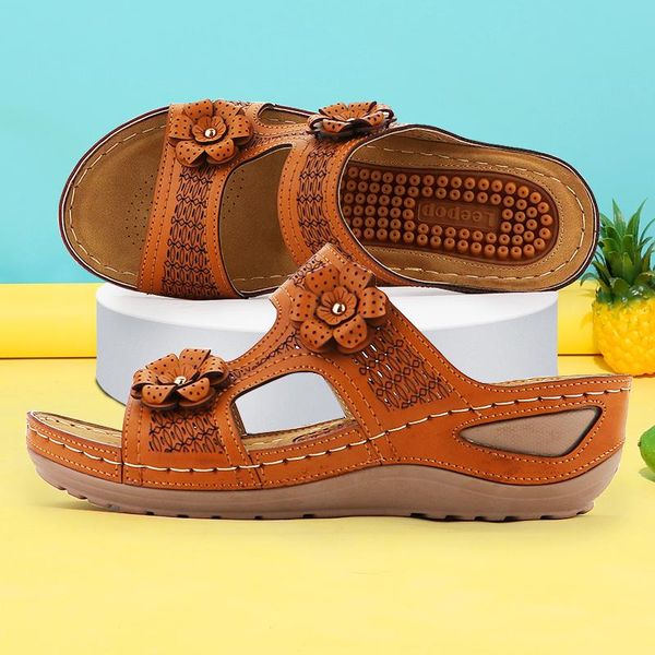 women's sandals retro appliques massage sandals summer beach shoes for ladies flower print light non-slip 2021 new, Black
women's sandals retro appliques massage sandals summer beach shoes for ladies flower print light non-slip 2021 new, Black