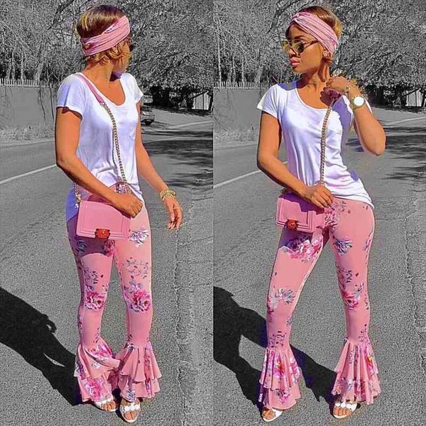 Boho Summer Fashion Pink Floral Printing Flare Pants Women Flower Ruffled Draped Pants Ladies Wide Leg Slim Trouse, Black;white
Boho Summer Fashion Pink Floral Printing Flare Pants Women Flower Ruffled Draped Pants Ladies Wide Leg Slim Trouse, Black;white