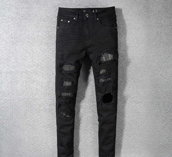 mens desinger jeans classic hip hop pant stylist distressed ripped biker jean slim fit motorcycle denim trousers, Blue
mens desinger jeans classic hip hop pant stylist distressed ripped biker jean slim fit motorcycle denim trousers, Blue