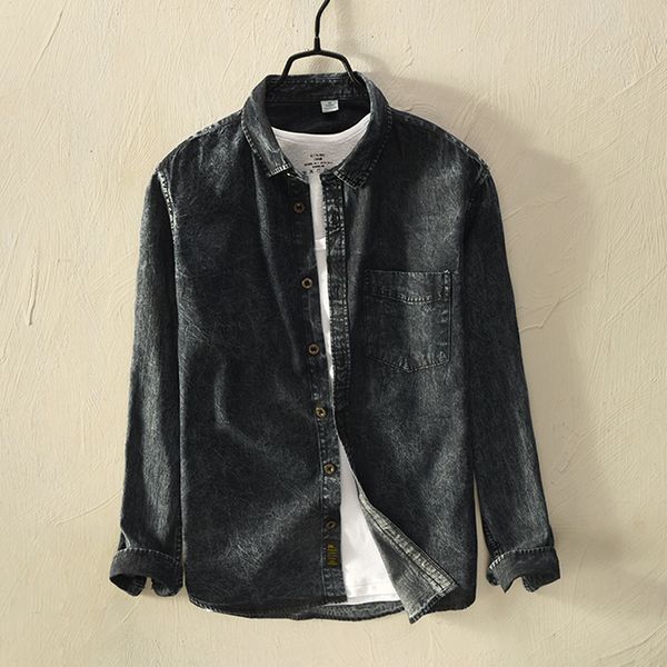 2021 new style long-sleeved cotton shirts men brand fashion black mens denim autumn casual slim shirt male chemise camisa 32fw, White
2021 new style long-sleeved cotton shirts men brand fashion black mens denim autumn casual slim shirt male chemise camisa 32fw, White