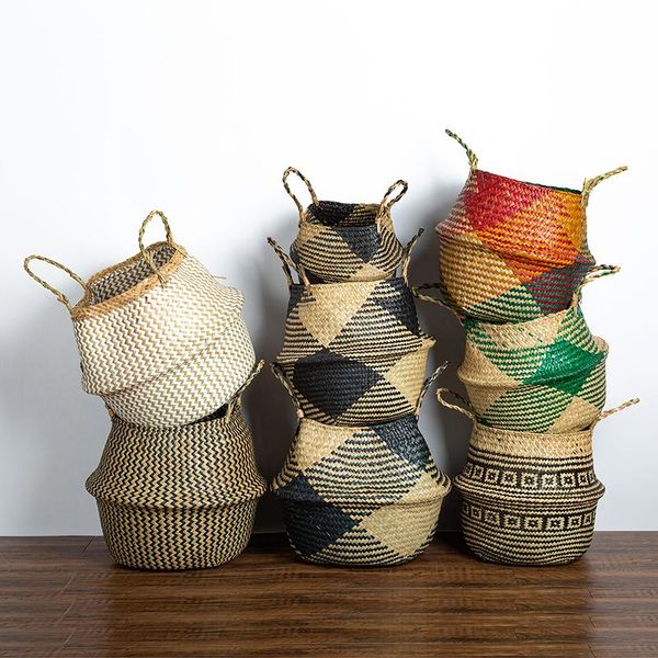 storage baskets 3pcs seagrass basket woven rattan belly with handles picnic sundries grocery toy holder wicker flower pot
storage baskets 3pcs seagrass basket woven rattan belly with handles picnic sundries grocery toy holder wicker flower pot