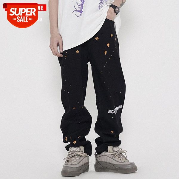 tkpa splash ink wash jeans american street casual straight hip-hop overalls #uh7c, Blue
tkpa splash ink wash jeans american street casual straight hip-hop overalls #uh7c, Blue