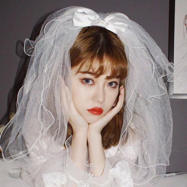 bridal veils 2021 bow white veil bride spring summer embroidery short lace accessories exports abroad, Black
bridal veils 2021 bow white veil bride spring summer embroidery short lace accessories exports abroad, Black