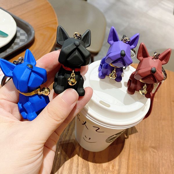 sh002 silicone bell bulldog dog style keychains resin pendant creative couple 3d cute key ring chain 4 colors, Silver
sh002 silicone bell bulldog dog style keychains resin pendant creative couple 3d cute key ring chain 4 colors, Silver