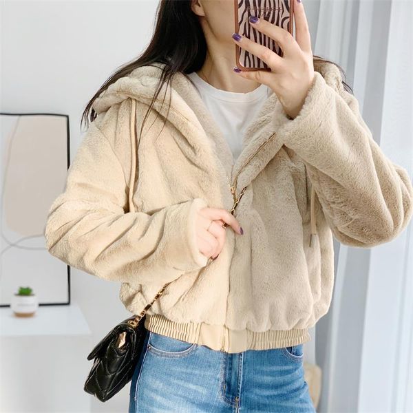 women's fur & faux women 2022 fashion hooded warm jacket retro long sleeve side pocket hem elastic outerwear streetwear, Black
women's fur & faux women 2022 fashion hooded warm jacket retro long sleeve side pocket hem elastic outerwear streetwear, Black