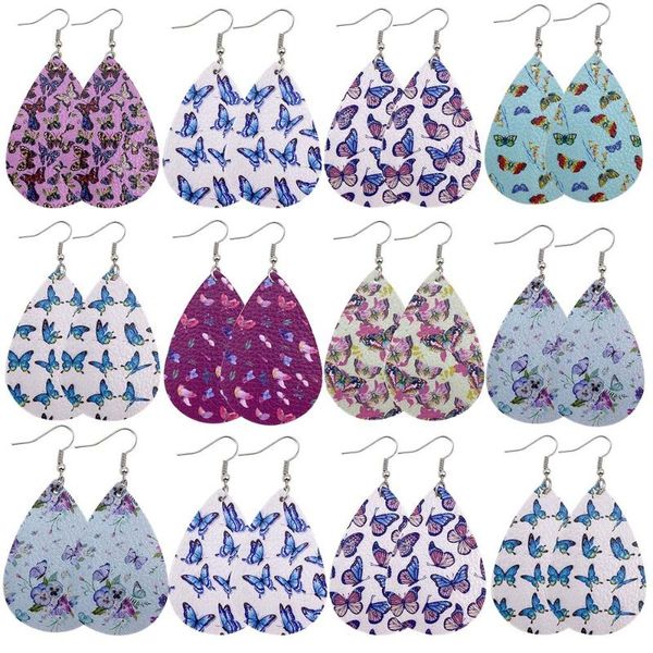 dangle & chandelier 1pair butterfly print pu faux leather earrings boho style teardrop drop pendientes for women jewelry, Silver
dangle & chandelier 1pair butterfly print pu faux leather earrings boho style teardrop drop pendientes for women jewelry, Silver