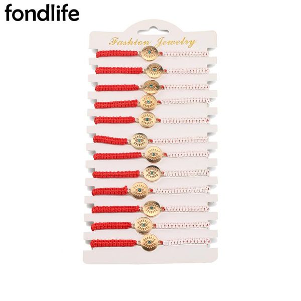 charm bracelets zinc alloy round evil eye discs eyelash braid bracelet women half red white string macrame 12pcs wholesale simple jewelry, Golden;silver
charm bracelets zinc alloy round evil eye discs eyelash braid bracelet women half red white string macrame 12pcs wholesale simple jewelry, Golden;silver