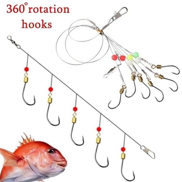 multi-sizes carbon steel swivel fishhooks with 5 small hook rigs swivel fishing tackle lures pesca baits string hook accessories
multi-sizes carbon steel swivel fishhooks with 5 small hook rigs swivel fishing tackle lures pesca baits string hook accessories