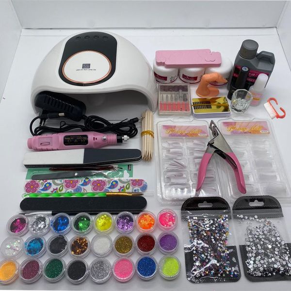 nail art kits acrylic kit with lamp dryer full manicure set for powder liquid tips brush tools decoration
nail art kits acrylic kit with lamp dryer full manicure set for powder liquid tips brush tools decoration