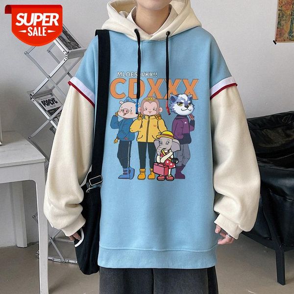 fake two-piece sweater men's trendy hong kong style chic design sense fried street clothes loose couple outfit hooded jacket #iz7i, Black
fake two-piece sweater men's trendy hong kong style chic design sense fried street clothes loose couple outfit hooded jacket #iz7i, Black