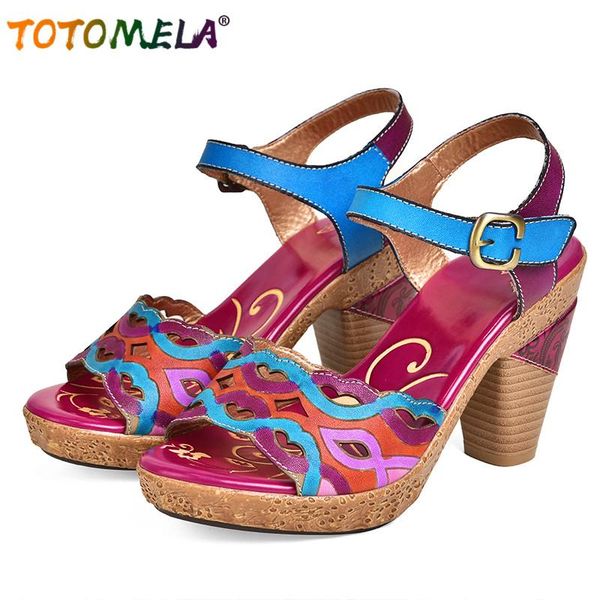 dress shoes totomela 2021 genuine leather peep toe platform heels vintage printing flower ethnic women sandals, Black
dress shoes totomela 2021 genuine leather peep toe platform heels vintage printing flower ethnic women sandals, Black