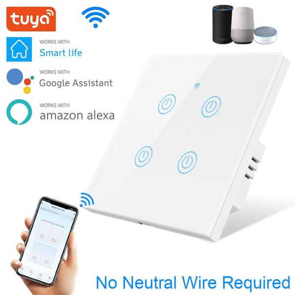 smart home control tuya wifi touch switch no neutral wire required wall light eu 220v 1/2/3/4 positions work with alexa &google
smart home control tuya wifi touch switch no neutral wire required wall light eu 220v 1/2/3/4 positions work with alexa &google