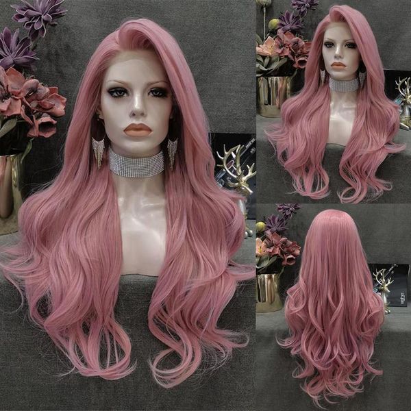 synthetic wigs rongduoyi long natural wave for black women lace front wig high temperature fiber pink hair cosplay
synthetic wigs rongduoyi long natural wave for black women lace front wig high temperature fiber pink hair cosplay