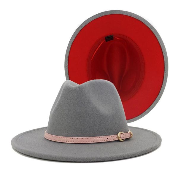 berets pink leather belt decoration felt hats artificial wool blend fedora hat men women wedding party fashion jazz hatwholesale, Blue;gray
berets pink leather belt decoration felt hats artificial wool blend fedora hat men women wedding party fashion jazz hatwholesale, Blue;gray