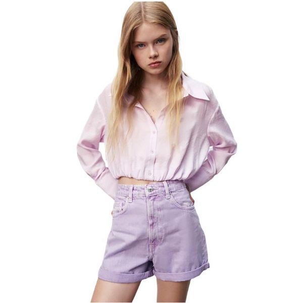 women's blouses & shirts 2021 summer fashion trend v-shaped high waistline lapel cuffs navel exposed linen shirt pleated design drape, White
women's blouses & shirts 2021 summer fashion trend v-shaped high waistline lapel cuffs navel exposed linen shirt pleated design drape, White