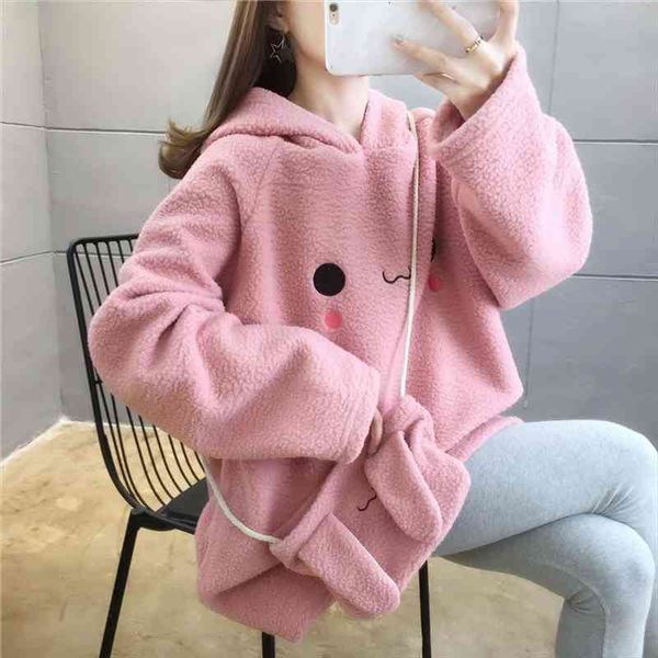 autumn winter coat pink sweet cute print hoodie harajuku loose hoodies women fleece flannel hooded pullover female sweatshirt, Black
autumn winter coat pink sweet cute print hoodie harajuku loose hoodies women fleece flannel hooded pullover female sweatshirt, Black