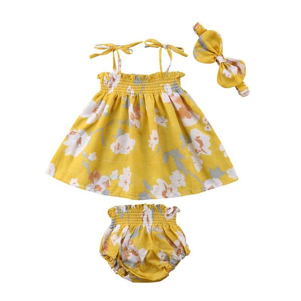 clothing sets summer born baby girls clothes set sleeveless yellow floral bottom headband girl cotton outfits 3pcs, White
clothing sets summer born baby girls clothes set sleeveless yellow floral bottom headband girl cotton outfits 3pcs, White