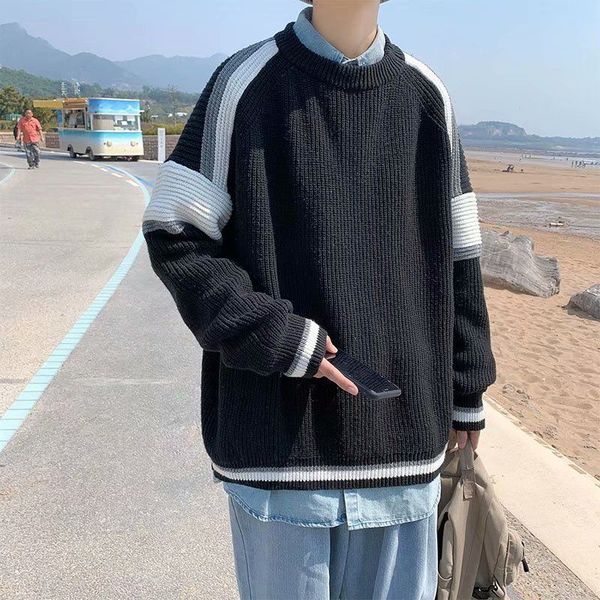 2021 new men's stripe prints wool casual knitting amendment pullovers loose cashmere fashion black sweaters size -2xl ljjl, White;black
2021 new men's stripe prints wool casual knitting amendment pullovers loose cashmere fashion black sweaters size -2xl ljjl, White;black
