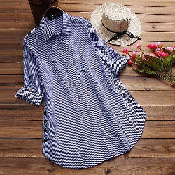 2021 autumn plaid print blouse women collar sleeve plus size shirts female blouses jz3u, White
2021 autumn plaid print blouse women collar sleeve plus size shirts female blouses jz3u, White