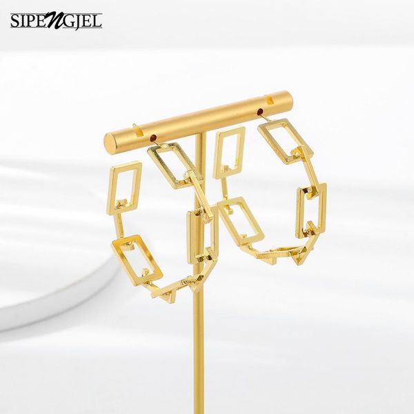 dangle & chandelier trendy gold large circle round stud earrings personality ellipse and line link geometric for women korean jewelry, Silver
dangle & chandelier trendy gold large circle round stud earrings personality ellipse and line link geometric for women korean jewelry, Silver
