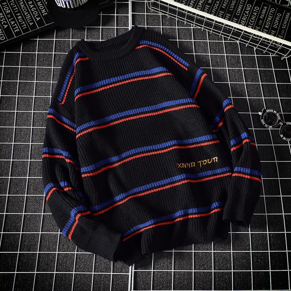 2021 new preto azul listrado lavada homem buraco malha jumpers masculino feminino oversized camisola harajuku ze5b, White;black
2021 new preto azul listrado lavada homem buraco malha jumpers masculino feminino oversized camisola harajuku ze5b, White;black