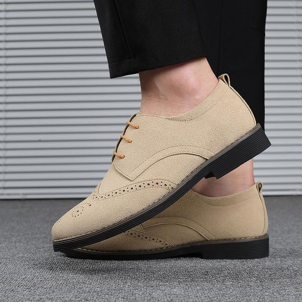 dress shoes 2021 men oxford suede leather brogue lace up flats male casual formal large, Black
dress shoes 2021 men oxford suede leather brogue lace up flats male casual formal large, Black