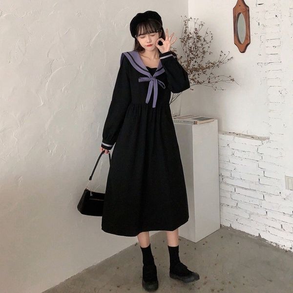 japanese lolita kawaii dress women spring elegant patchwork party midi dress female high street sweet lady korean dress, Black;gray
japanese lolita kawaii dress women spring elegant patchwork party midi dress female high street sweet lady korean dress, Black;gray
