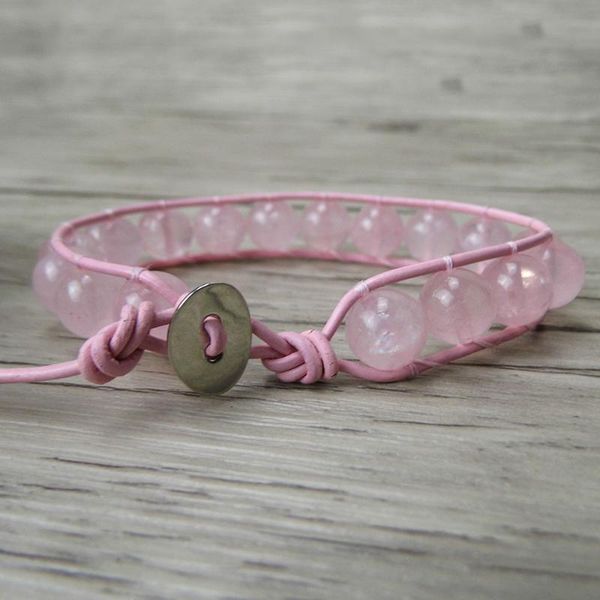 tennis pink stone beads bracelet naturalstone wrap leather boho beaded single summer jewelry yoga drop, Golden;silver
tennis pink stone beads bracelet naturalstone wrap leather boho beaded single summer jewelry yoga drop, Golden;silver