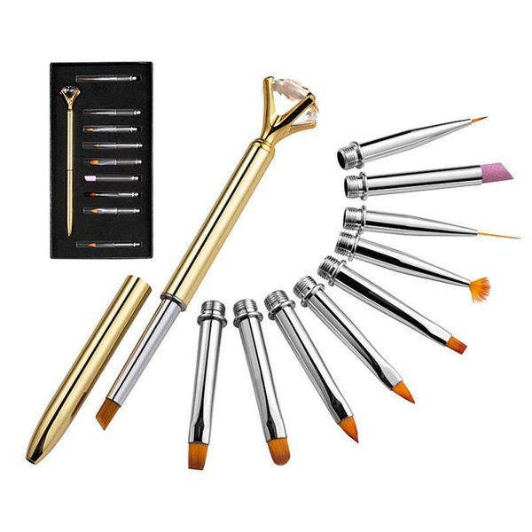 nail art kits 10 pcs/set brush set rhinestone handle drawing uv gel pen manicure painting acrylic extension
nail art kits 10 pcs/set brush set rhinestone handle drawing uv gel pen manicure painting acrylic extension