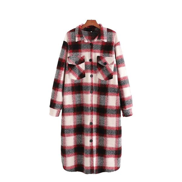 women's wool & blends nice vintage woman oversized plaid long woolen coat winter loose thick patchwork outwear female warm casual jack, Black
women's wool & blends nice vintage woman oversized plaid long woolen coat winter loose thick patchwork outwear female warm casual jack, Black
