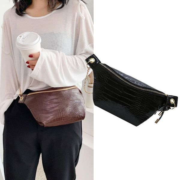 waist bags fashion women packs 2021 crossbody luxury alligator pu leather chest bag chains women's messenger ladies design
waist bags fashion women packs 2021 crossbody luxury alligator pu leather chest bag chains women's messenger ladies design