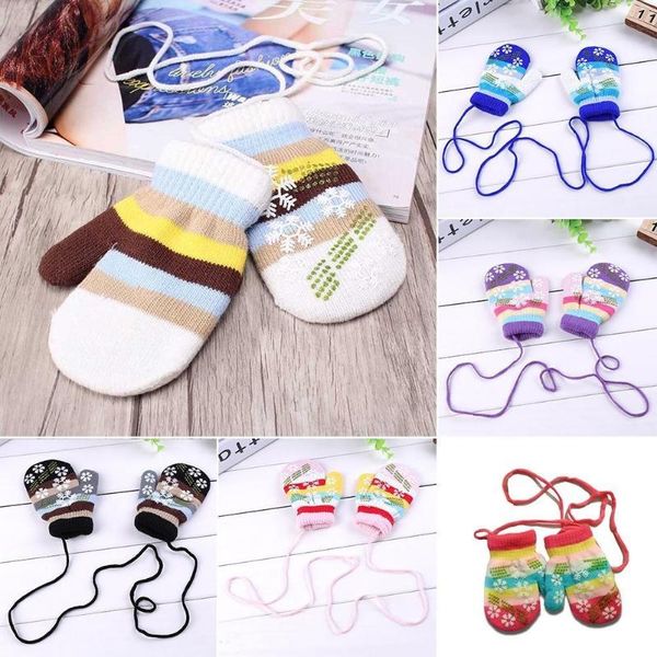 fingerless gloves knit mittens winter hand warmer for girl boy child, Blue;gray 
fingerless gloves knit mittens winter hand warmer for girl boy child, Blue;gray