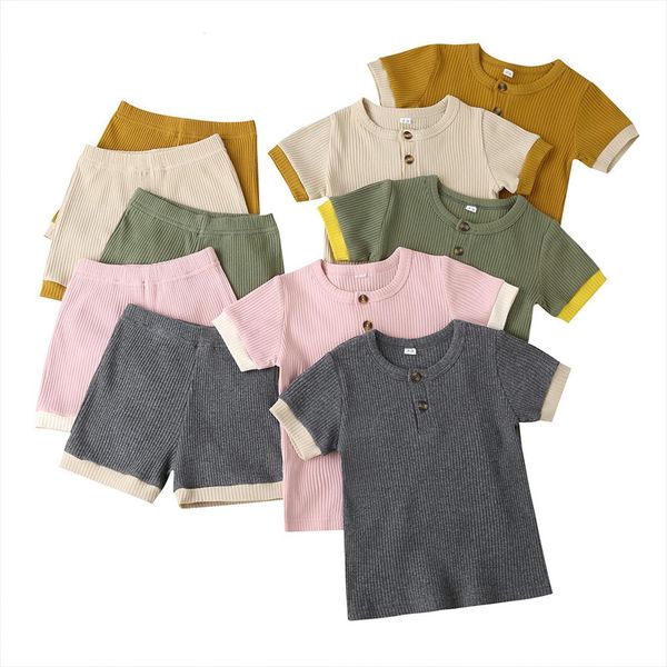 2 pieces kids ribbed patchwork suit set, round neck short sleeve pullover pants for summer 18m 6t baby girl, White
2 pieces kids ribbed patchwork suit set, round neck short sleeve pullover pants for summer 18m 6t baby girl, White