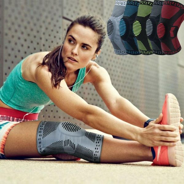 1 piece patella knee protector brace silicone spring knee pad basketball knitted compression elastic sleeve support sports, Black;gray
1 piece patella knee protector brace silicone spring knee pad basketball knitted compression elastic sleeve support sports, Black;gray
