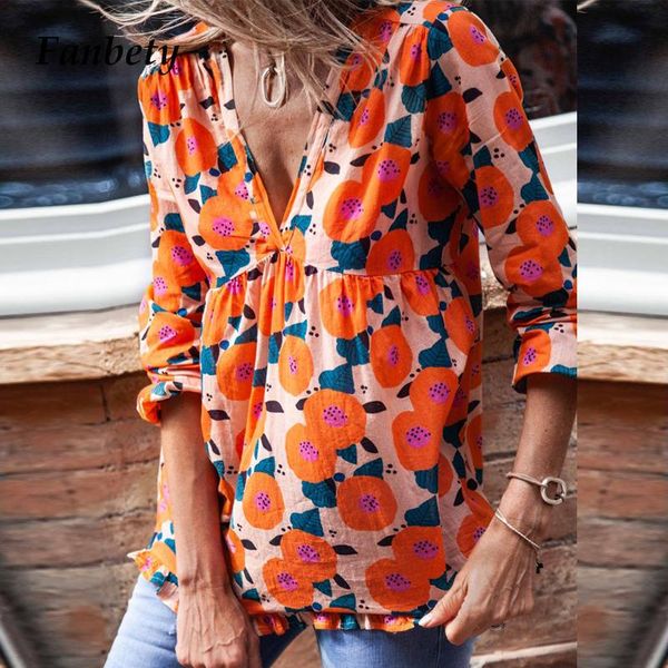 2021 summer floral print boho shirt women v-neck long sleeve blouse autumn fashion loose shirts blusa streetwear mujer, White
2021 summer floral print boho shirt women v-neck long sleeve blouse autumn fashion loose shirts blusa streetwear mujer, White