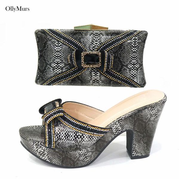 dress shoes nigerian fashion rhinestone ladies and bag set italian style with matching bags for party 7colors on sale, Black
dress shoes nigerian fashion rhinestone ladies and bag set italian style with matching bags for party 7colors on sale, Black