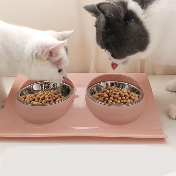 sanguocao dog bowls & feeders pet double water feeder stainless steel cat bowl for puppy cats pets supplies feeding dishes s/m
sanguocao dog bowls & feeders pet double water feeder stainless steel cat bowl for puppy cats pets supplies feeding dishes s/m
