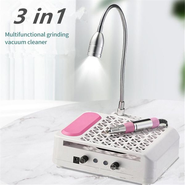 nail art equipment dust collector 3 in 1 drill 80w vacuum cleaner for manicure machine absorber table lamp, Silver
nail art equipment dust collector 3 in 1 drill 80w vacuum cleaner for manicure machine absorber table lamp, Silver