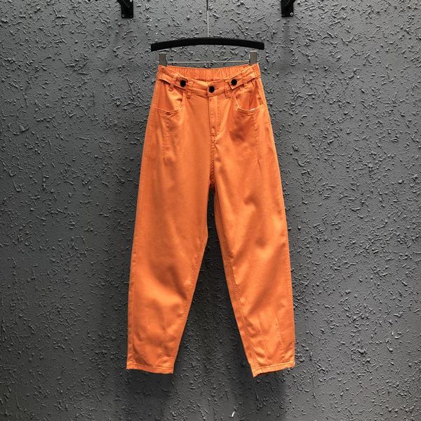 women's jeans thin summer women denim trousers 2021 arrival high waist folds harem pants solid color casual floor-length orange, Blue
women's jeans thin summer women denim trousers 2021 arrival high waist folds harem pants solid color casual floor-length orange, Blue
