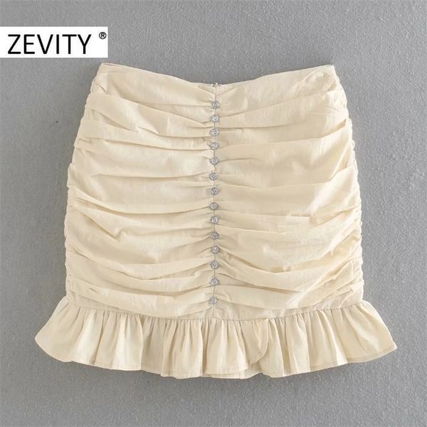 zevity women diamond button decoration pleated slim skirt faldas mujer ladies back zipper vestido chic hem ruffles skirts qun675 210306, Black
zevity women diamond button decoration pleated slim skirt faldas mujer ladies back zipper vestido chic hem ruffles skirts qun675 210306, Black