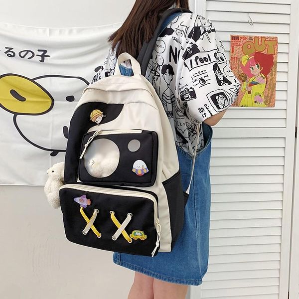 school bags summer japanese fashion women's backpack cute cartoon multi-pocket large capacity nylon travel bag
school bags summer japanese fashion women's backpack cute cartoon multi-pocket large capacity nylon travel bag