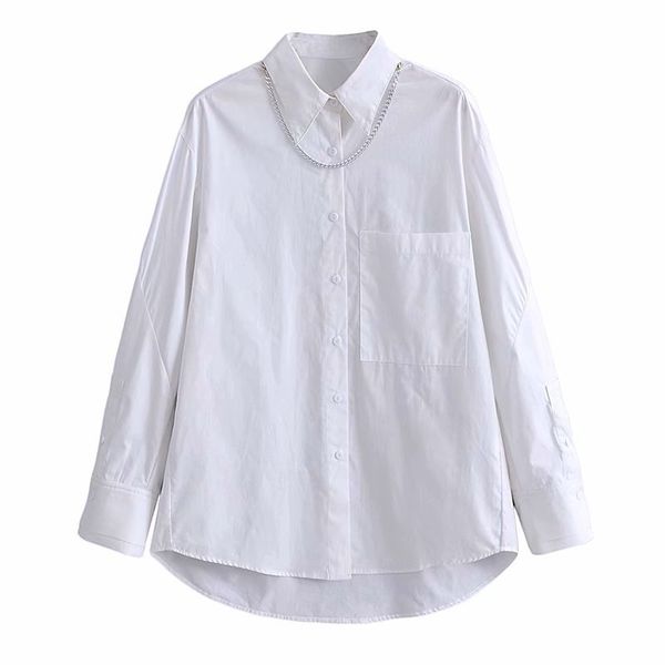 brand clothing women's shirts winter cardigan fashion women's high-quality simple casual lapel loose skin-friendly shirt size xs-l, White
brand clothing women's shirts winter cardigan fashion women's high-quality simple casual lapel loose skin-friendly shirt size xs-l, White