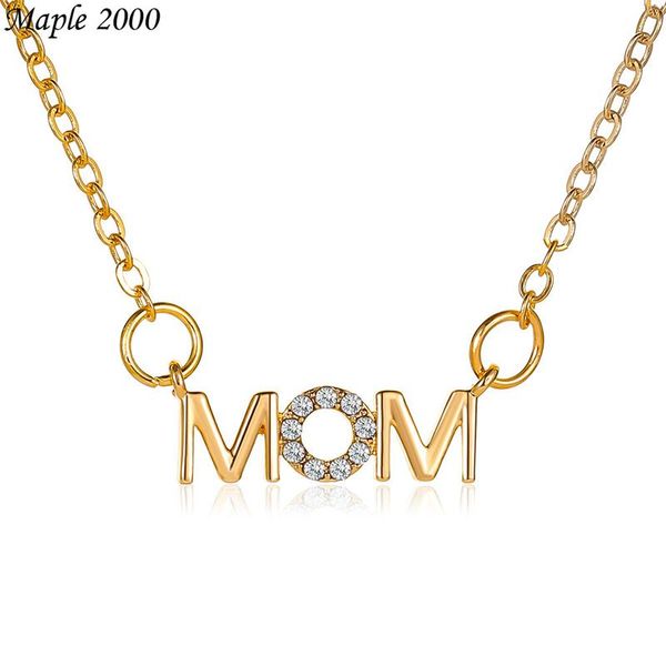 pendant necklaces mom mother's day necklace for women shiny zircon paving gold letter jewelry women's gift, Silver
pendant necklaces mom mother's day necklace for women shiny zircon paving gold letter jewelry women's gift, Silver