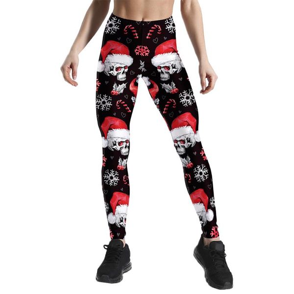 women's leggings women christmas skull printed legging stretch pants fitness fashion high waist push up workout xmas, Black
women's leggings women christmas skull printed legging stretch pants fitness fashion high waist push up workout xmas, Black