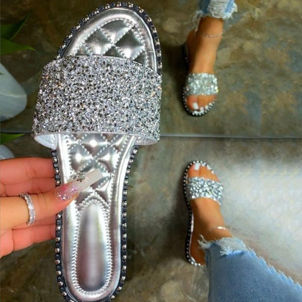 slippers wild women shiny slipper summer casual crystal rhinestone beach flat shoes fashion flip flop non-slip outdoor sandal lady slides, Black
slippers wild women shiny slipper summer casual crystal rhinestone beach flat shoes fashion flip flop non-slip outdoor sandal lady slides, Black