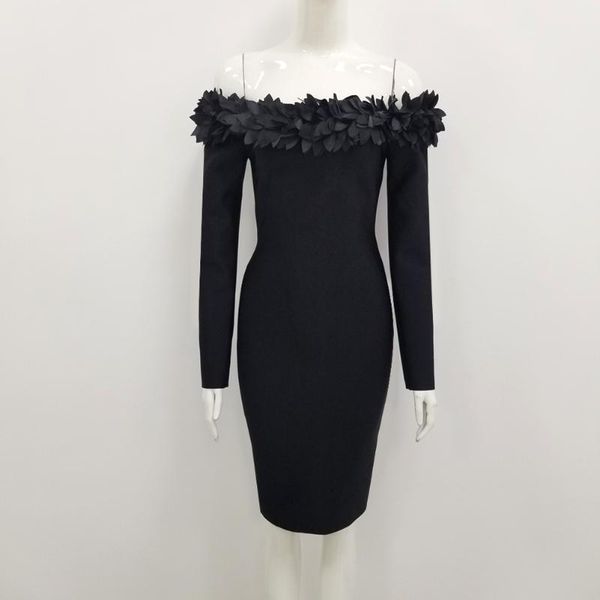 casual dresses arrival black long sleeves knee length petal shoulder rayon bandage dress fashion celebrity bandagem vestios, Black;gray
casual dresses arrival black long sleeves knee length petal shoulder rayon bandage dress fashion celebrity bandagem vestios, Black;gray