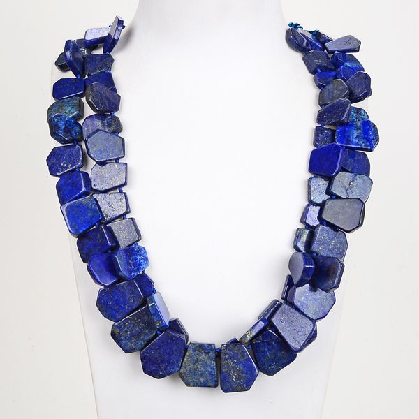 guaiguai jewelry natural blue lapis lazuli crystal necklace handmade for women real jewlery lady fashion jewellery, Silver
guaiguai jewelry natural blue lapis lazuli crystal necklace handmade for women real jewlery lady fashion jewellery, Silver