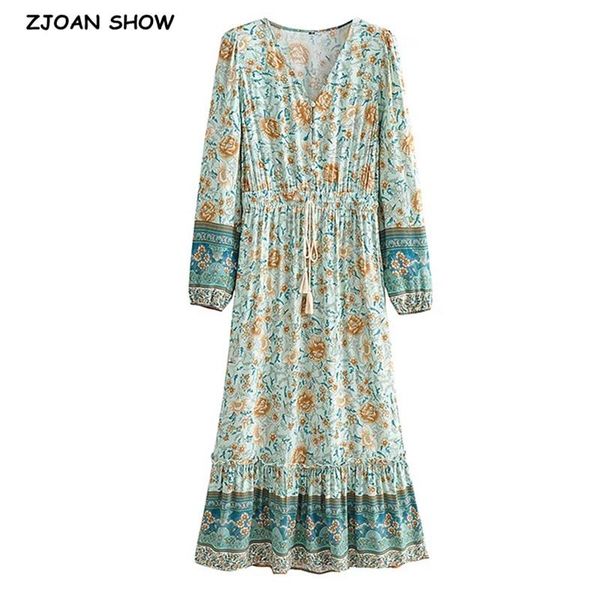 casual dresses 2021 bohemia buttons v neck location floral print boho long sleeve dress woman tassel strappy lacing up waist holiday, Black;gray
casual dresses 2021 bohemia buttons v neck location floral print boho long sleeve dress woman tassel strappy lacing up waist holiday, Black;gray
