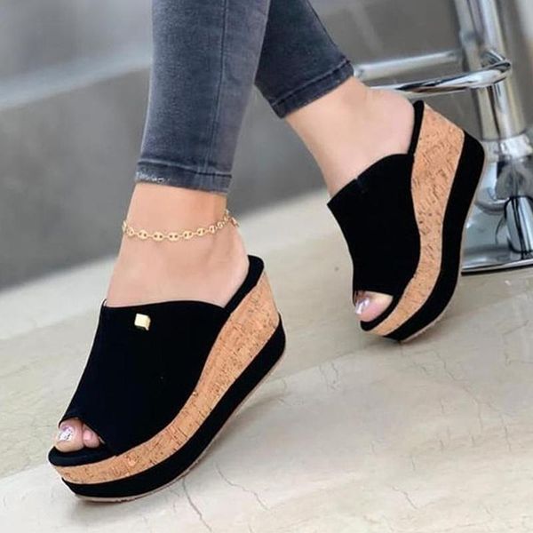 sandals ladies wedges fashion women's peep toe shoes platform thick bottom women shoe female footwear 2021 plus size, Black
sandals ladies wedges fashion women's peep toe shoes platform thick bottom women shoe female footwear 2021 plus size, Black
